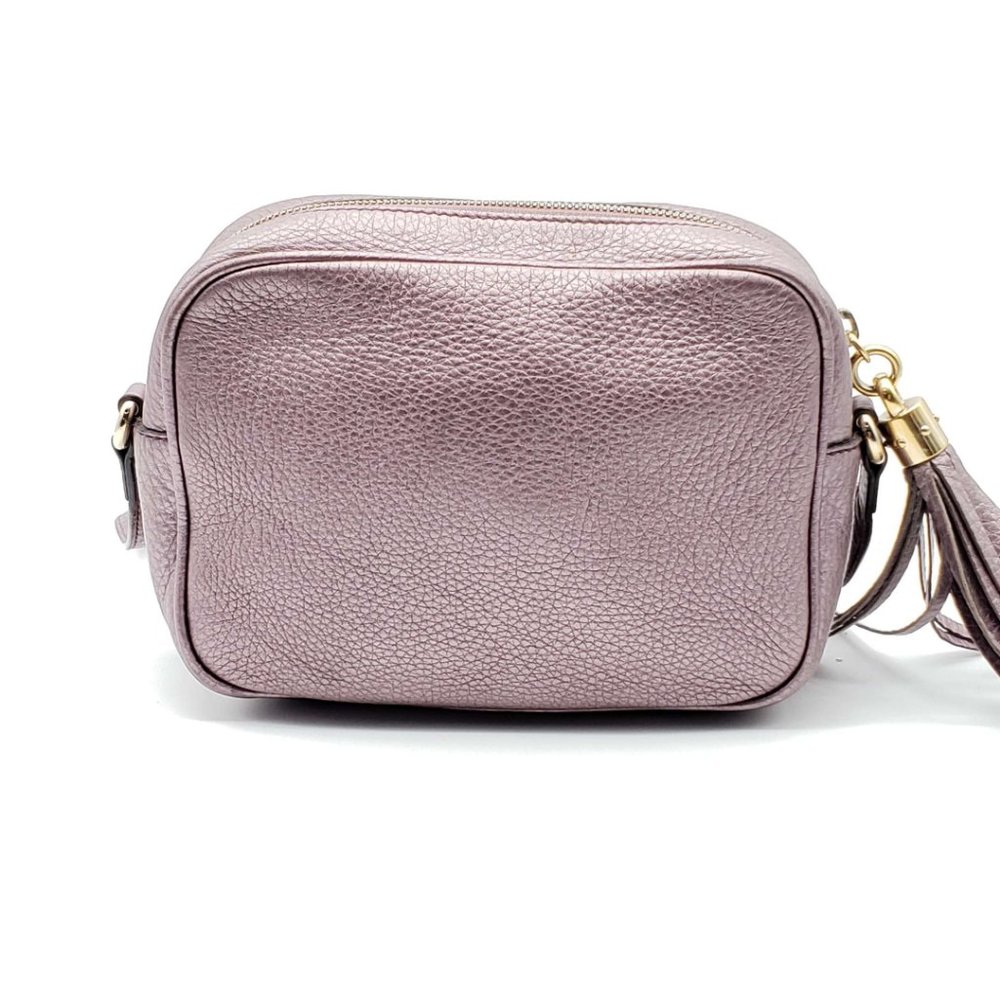 Gucci Disco Camera Metallic Leather Crossbody Bag - Picture 2 of 14